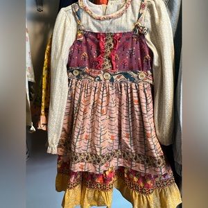 Size 4 dress and shirt Matilda Jane